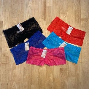 Women’s Lace BodyShorts panties sold in 5 colors
